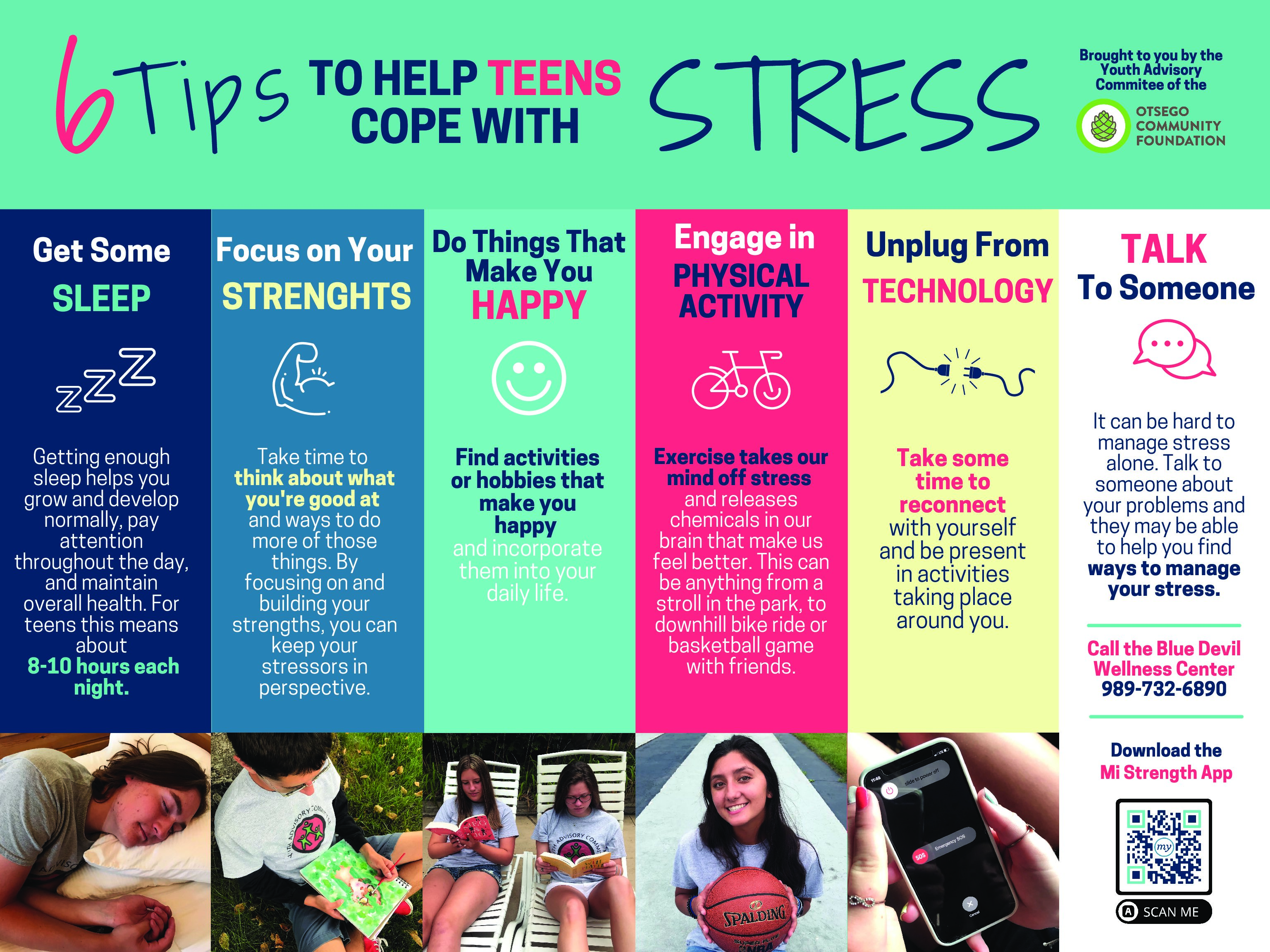 YAC Proactive Grant: 6 Tips to Help Teens Cope With Stress