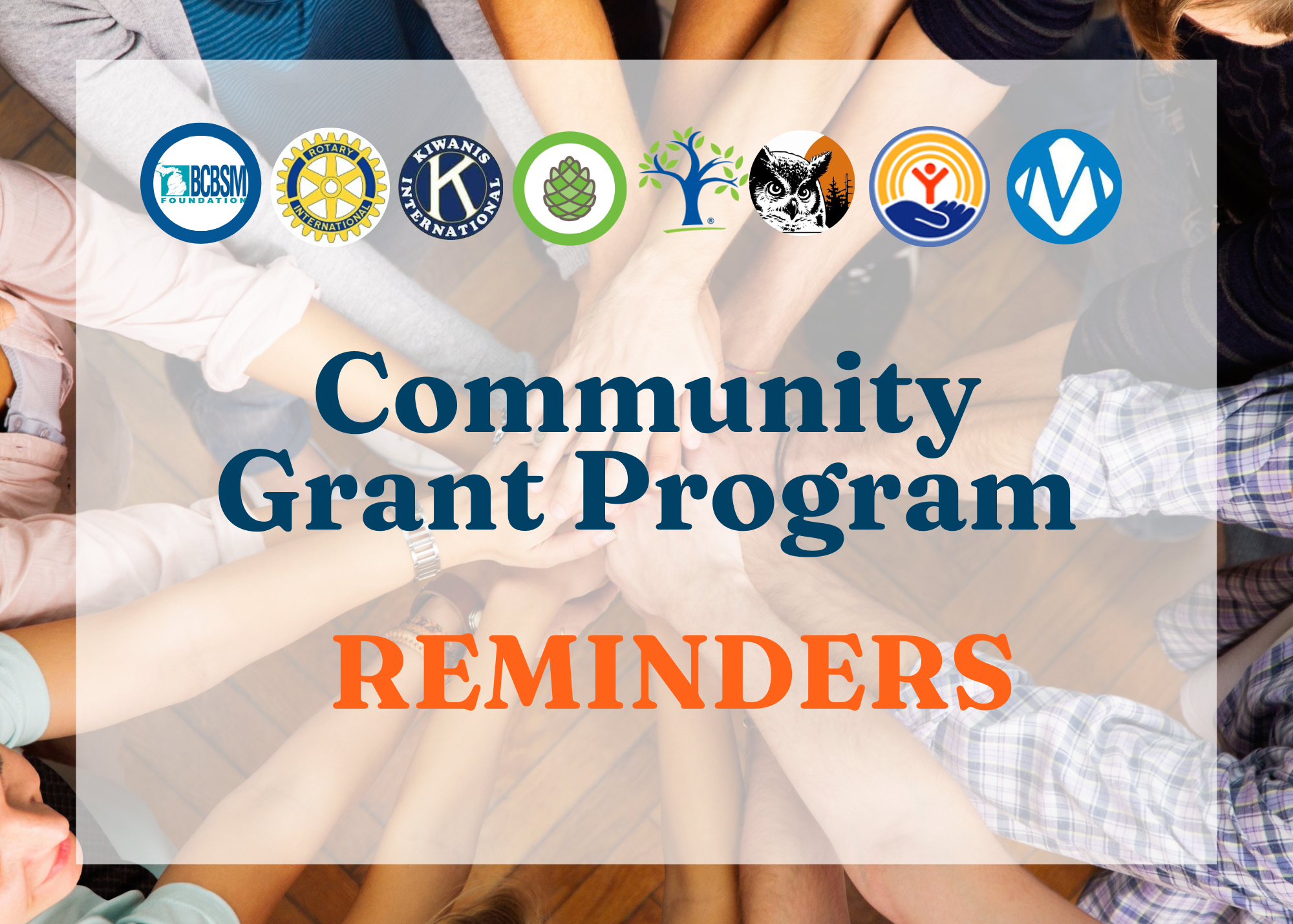 Community Grant Program Reminder
