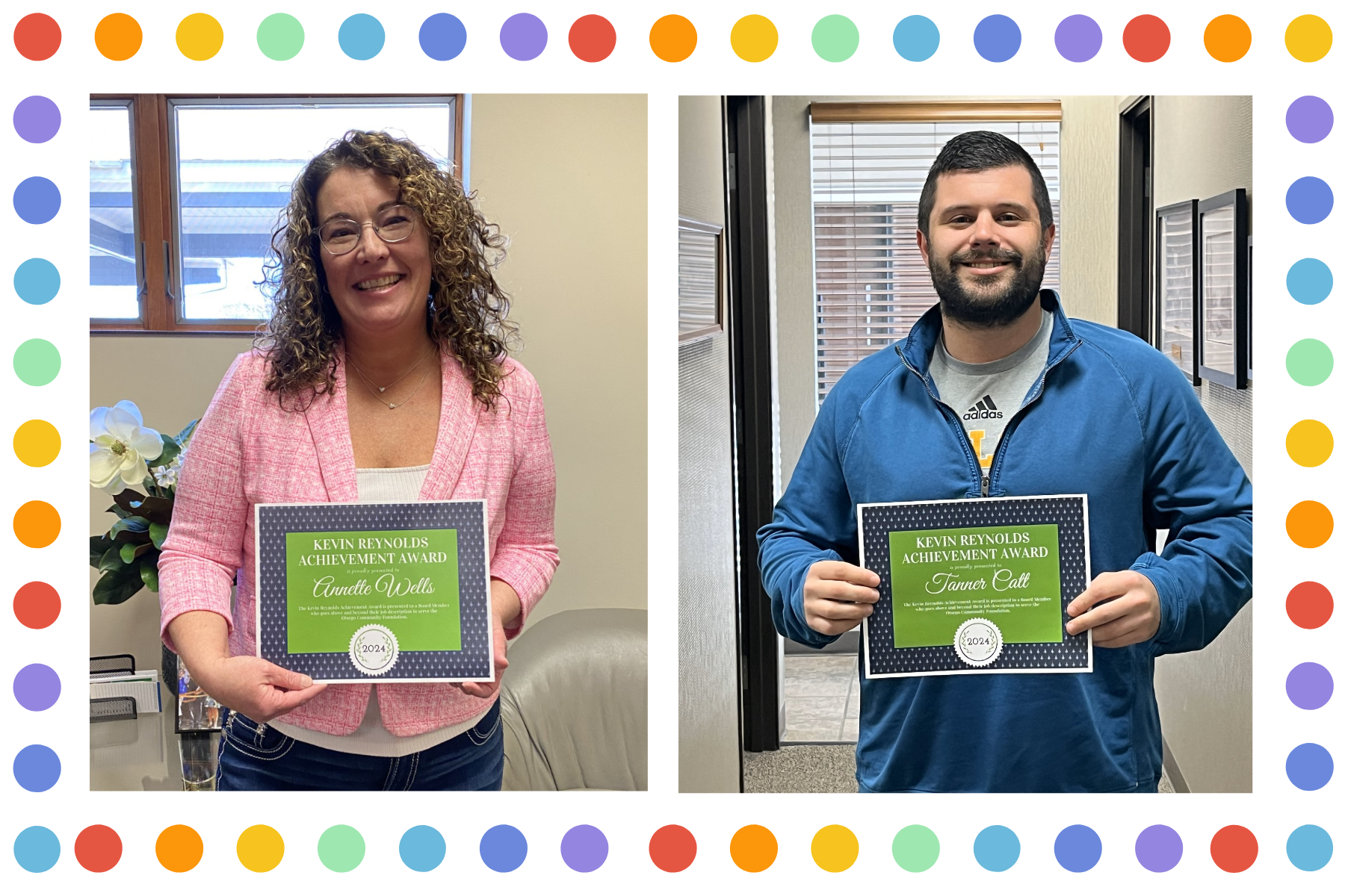 2024 Kevin Reynolds Achievement Award Recipients