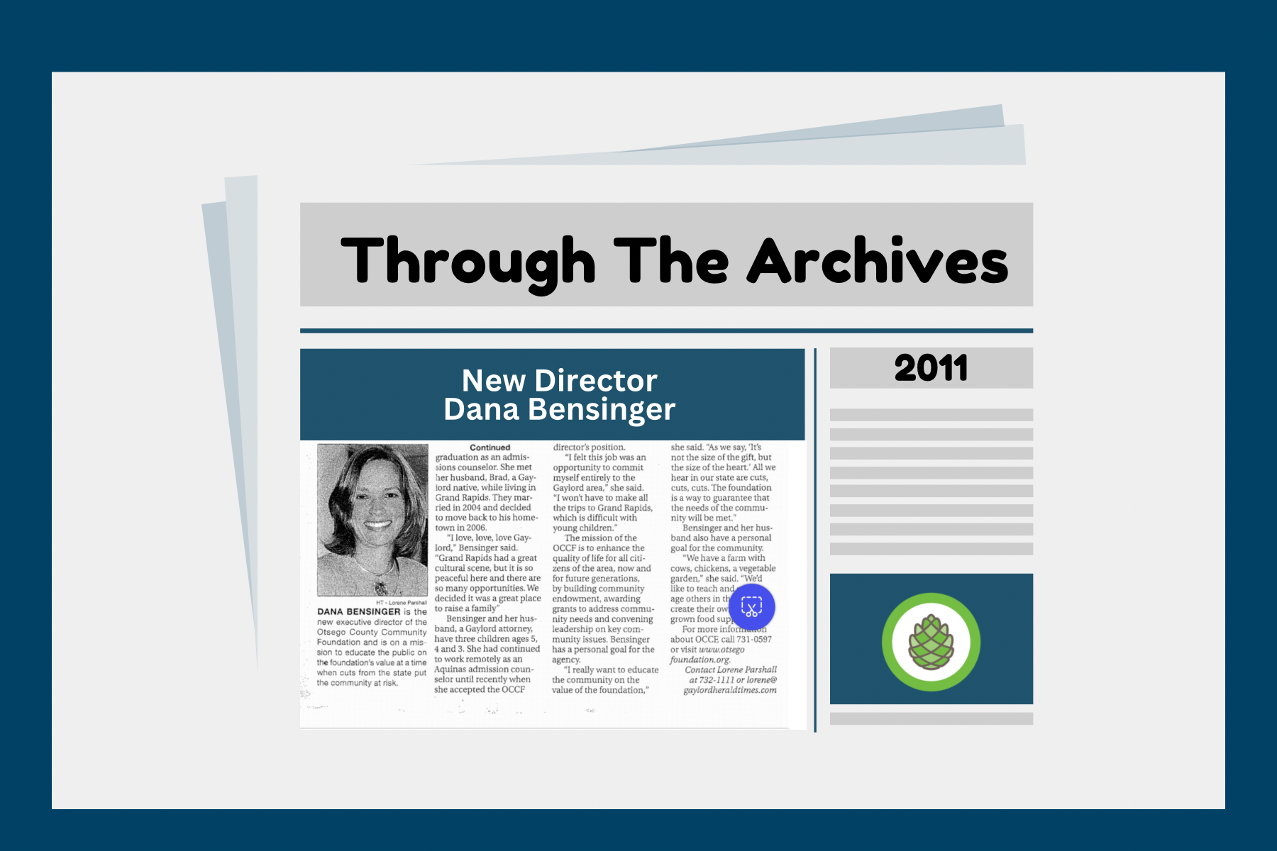 Through the Archives–Dana Bensinger