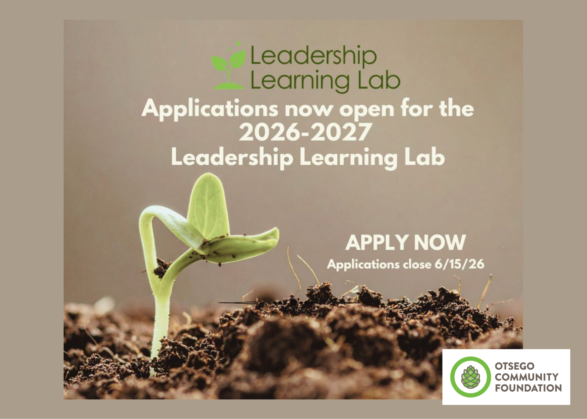 Leadership Learning Lab Applications Now Open for 2026–2027