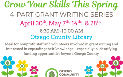 Grow Your Skills This Spring: Grant Writing Workshop Series