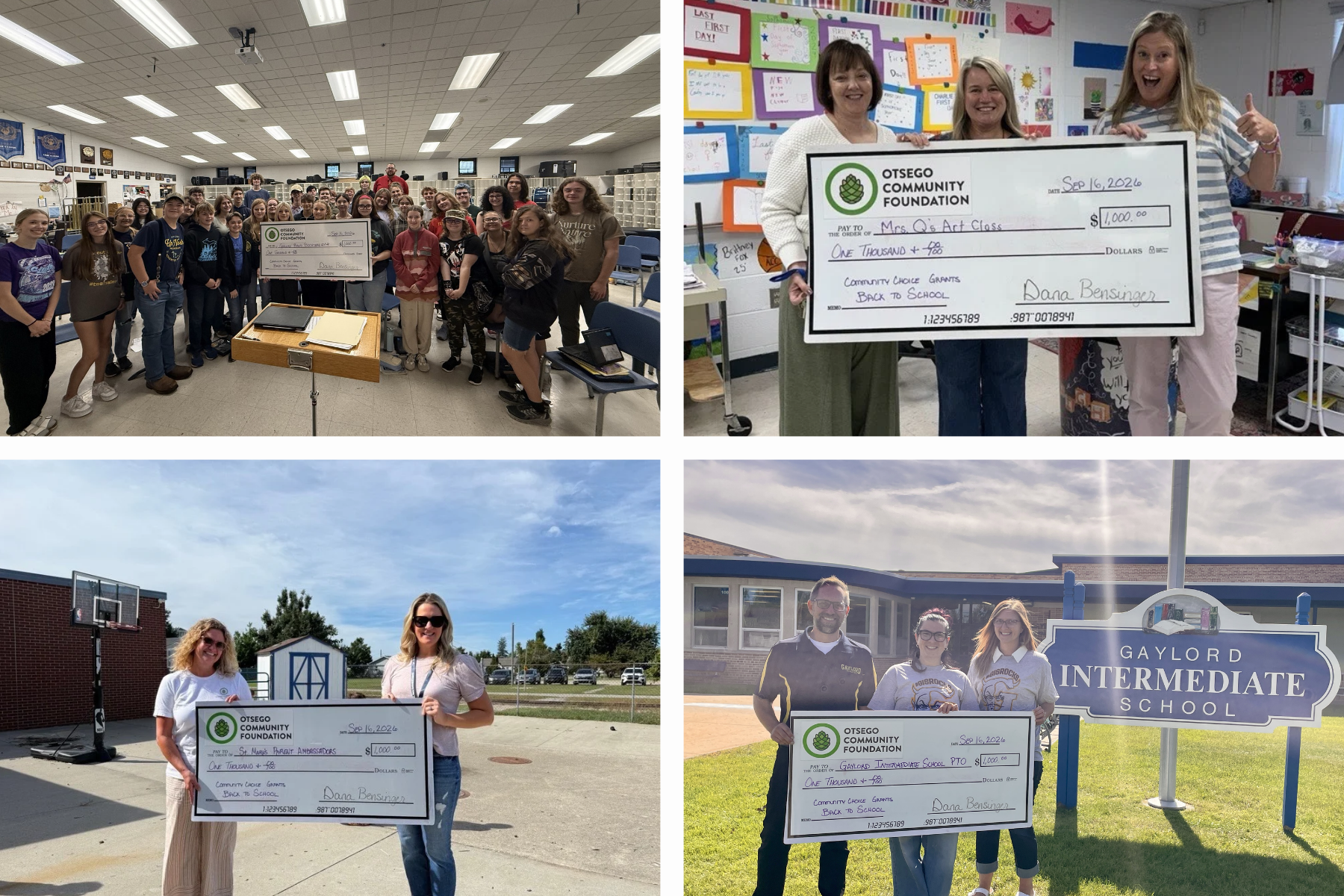 Back to School Community Choice Grants
